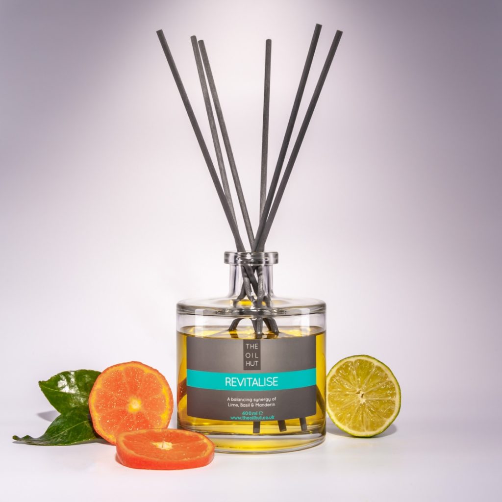 Revitalise Lime, Basil and Mandarin Reed Diffuser 400ml Oil Hut